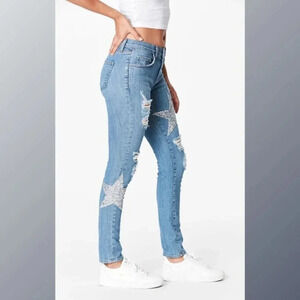 Carmar Rhinestone Embellished Star Jeans